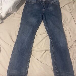 Seven7 Dark Blue Straight Fit Jeans
